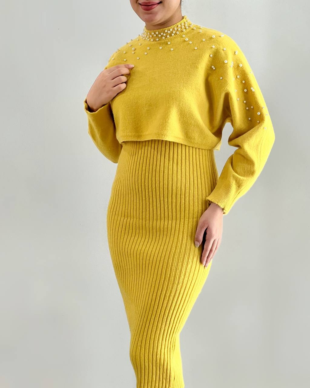 ست سارافون و رویی بافت کد 4093