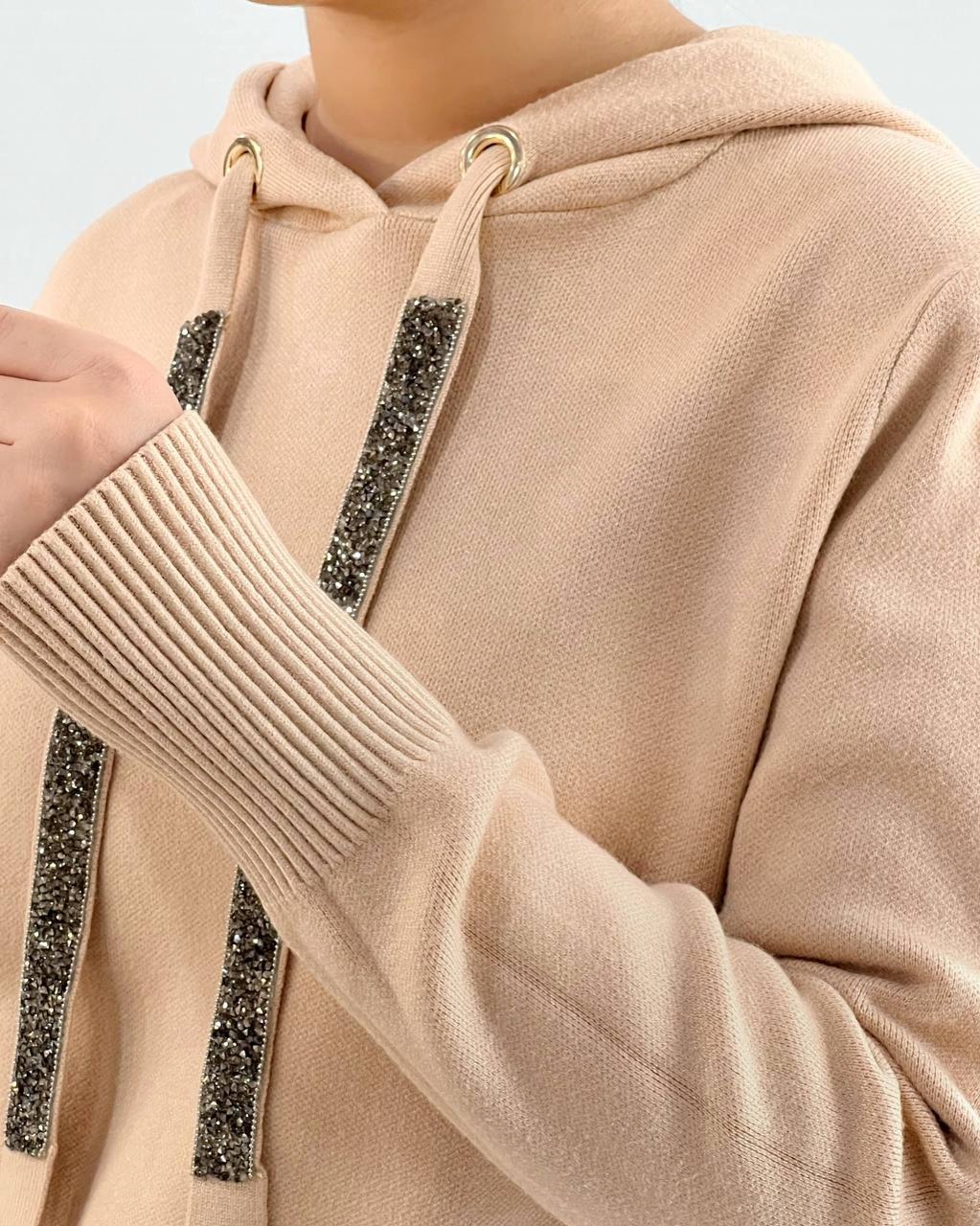 ست هودی و شلوار بافت کد 4094