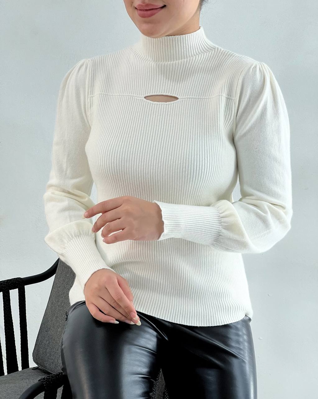 پلیور بافت کبریتی آستین مچی کد 4095