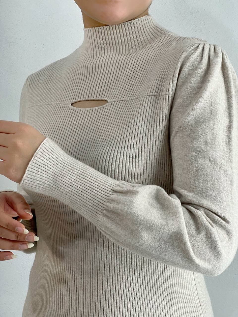 پلیور بافت کبریتی آستین مچی کد 4095