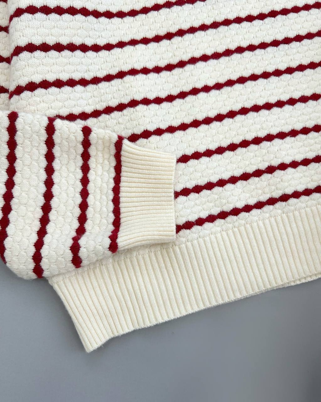 پلیور بافت راه راه طرح برجسته کد 4101