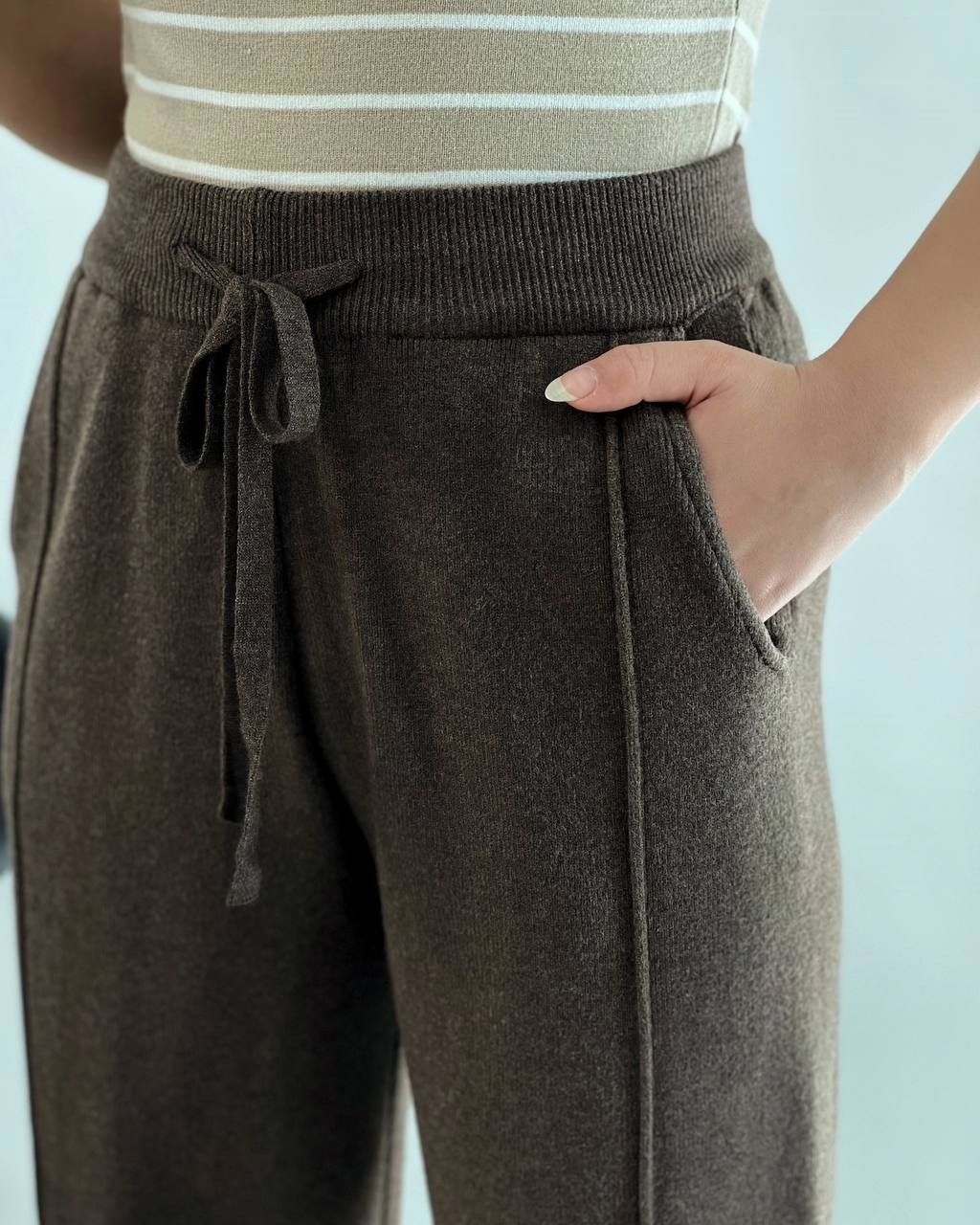 شلوار بافت گرم بالا کد 4102