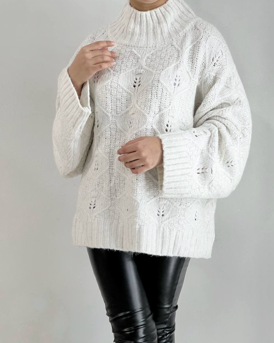 پلیور بافت لوزی کد 4106