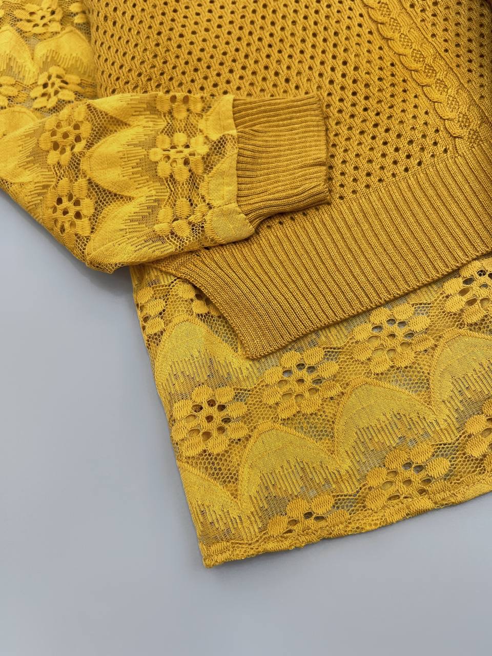 شومیز ترکیبی بافت+گیپور کد 4107