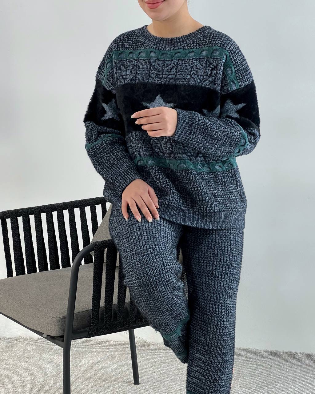 ست پلیور و شلوار گرم بالا کد 4108