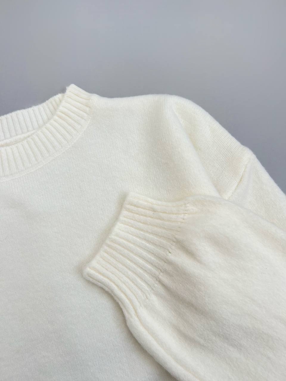 پلیور بافت آستین پف پنج رنگ کد 4113