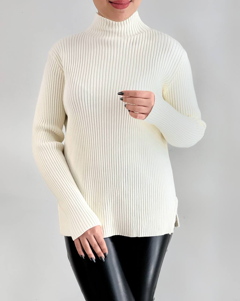 پلیور بافت کبریتی گِرَم بالا کد 4115