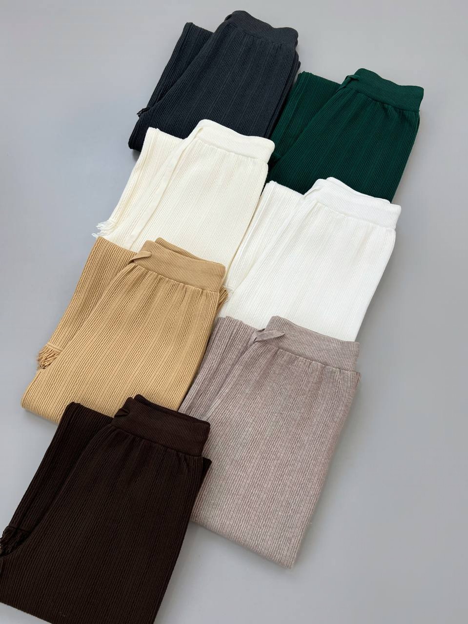 شلوار بافت نیم بگ کد کد 4117