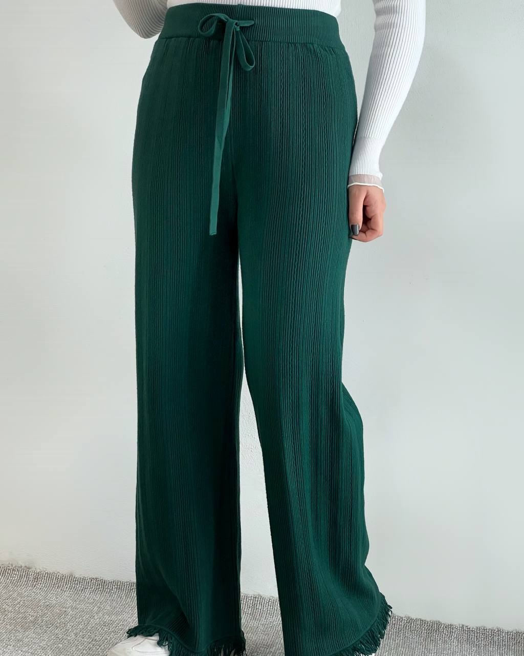 شلوار بافت نیم بگ کد کد 4117