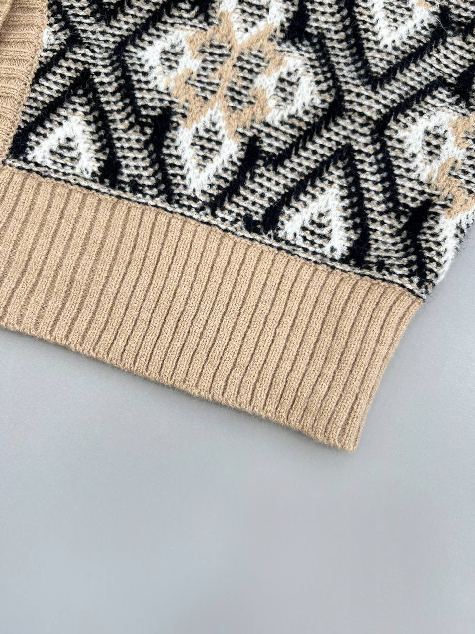 ژاکت بافت جلو دکمه کد 4119