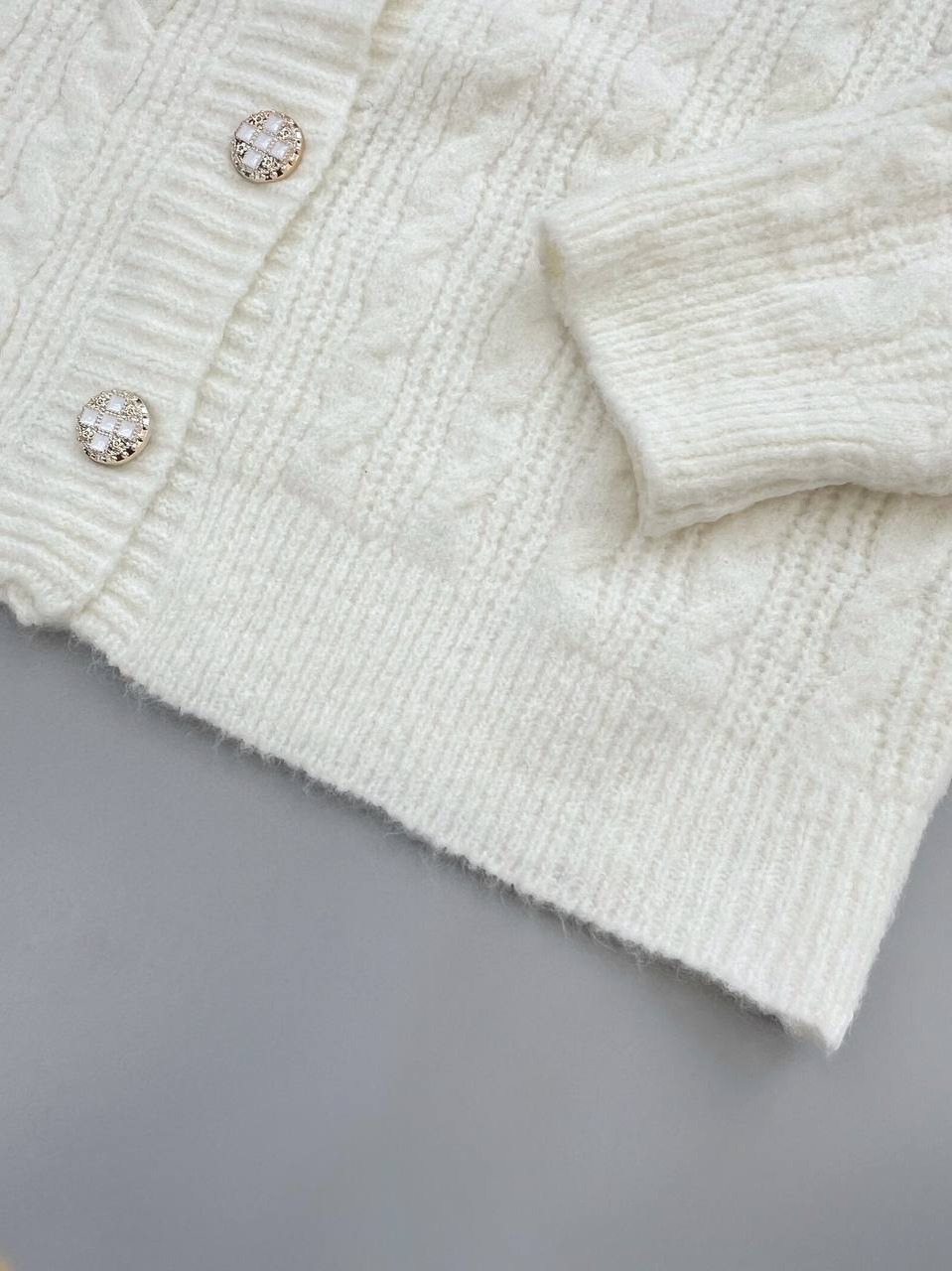 ست ژاکت بافت بهمراه دامن کد 4123