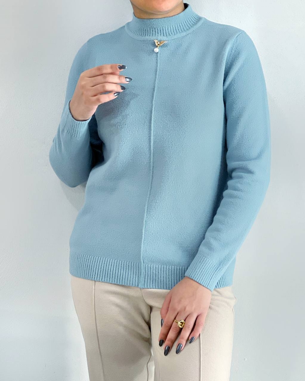 پلیور بافت ساده کد 4124