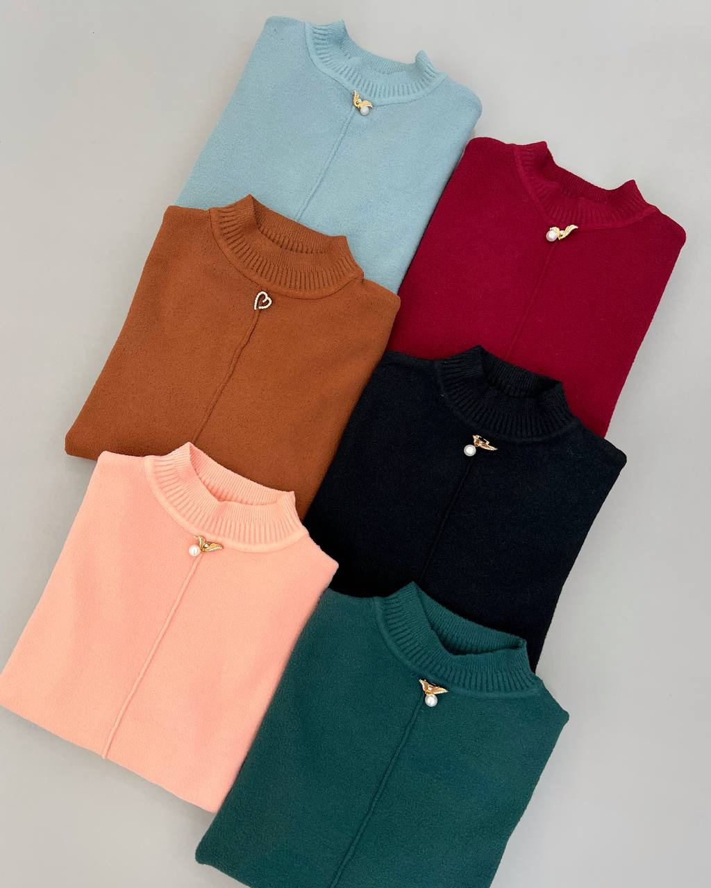 پلیور بافت ساده کد 4124