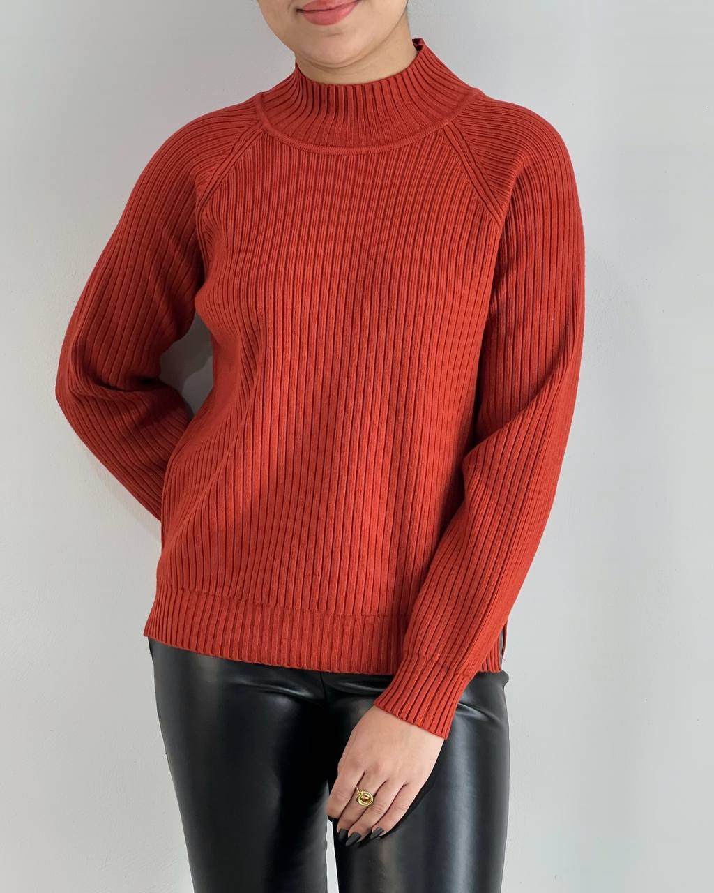 پلیور بافت گپ یقه ایستاده کد 4131