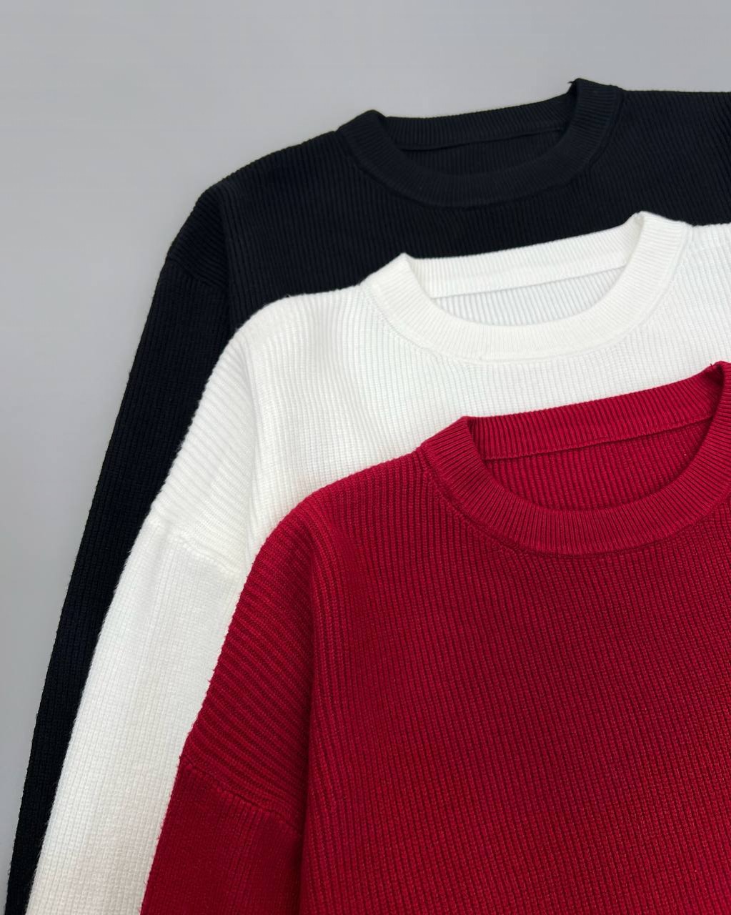 پلیور بافت یقه گرد گرم بالا کد 4136