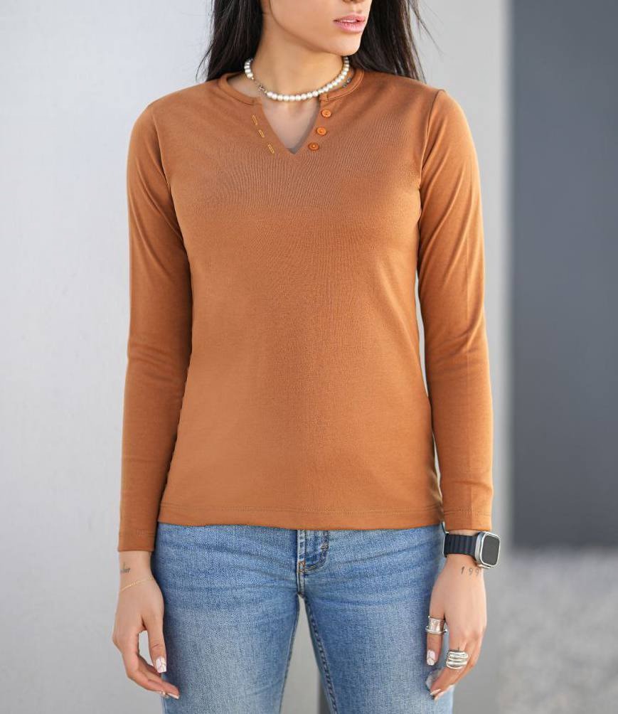 بلوز آستین بلند 7 رنگ کد 4137