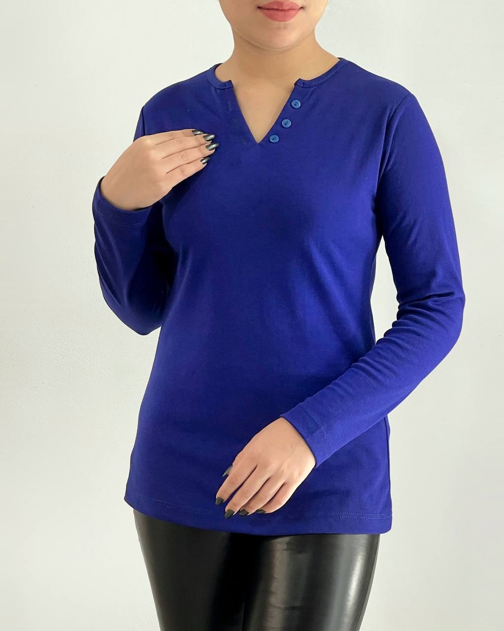 بلوز آستین بلند 7 رنگ کد 4137