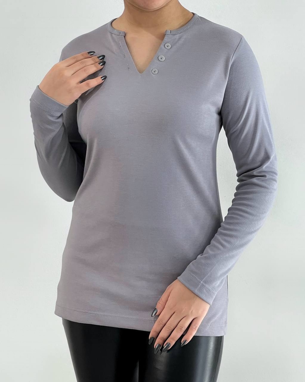 بلوز آستین بلند 7 رنگ کد 4137