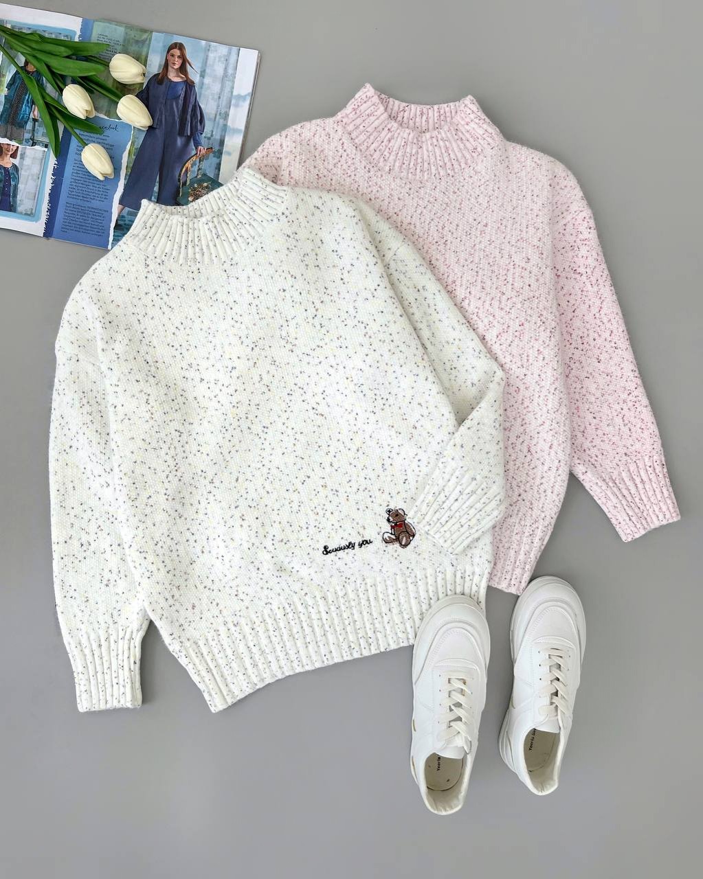 پلیور بافت گرم بالا 3 کد 4138