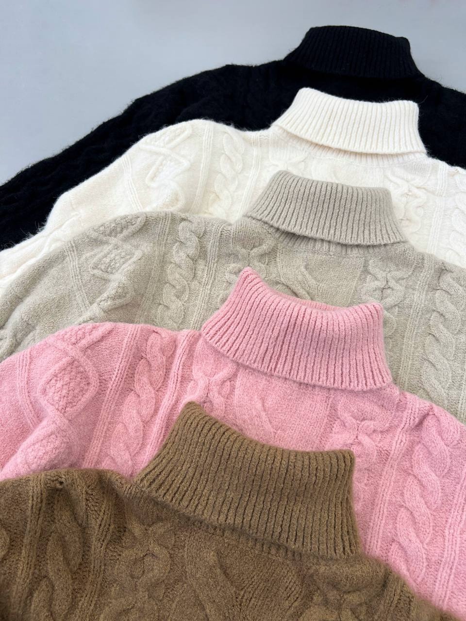 کراپ بافت یقه اسکی گرم بالا کد 4139