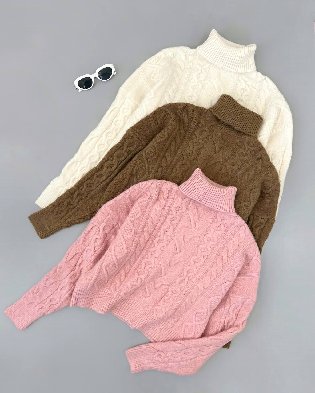 کراپ بافت یقه اسکی گرم بالا کد 4139