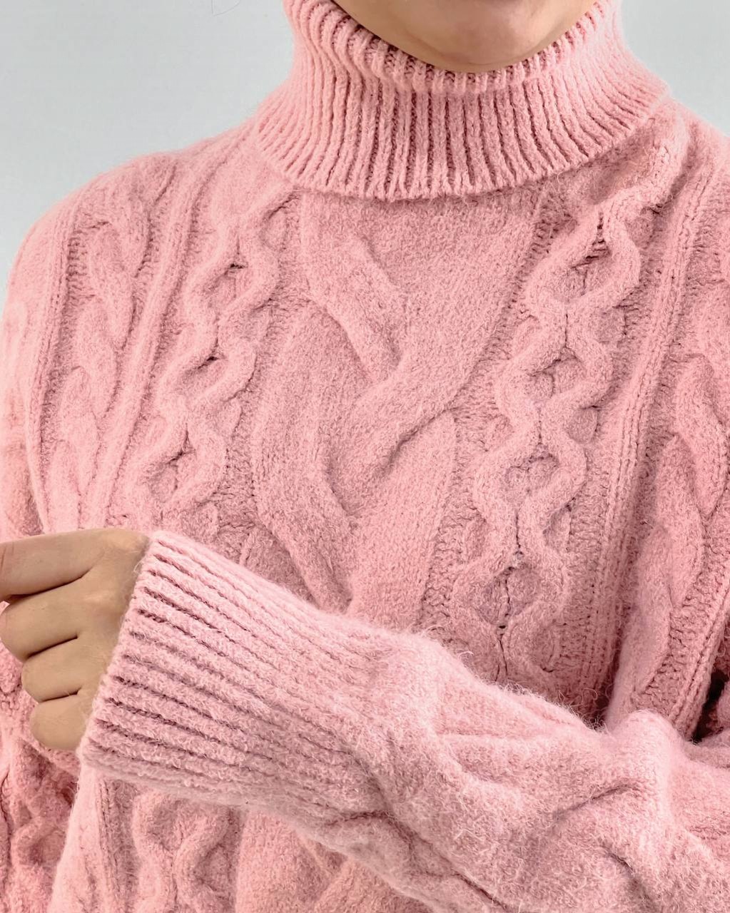 کراپ بافت یقه اسکی گرم بالا کد 4139