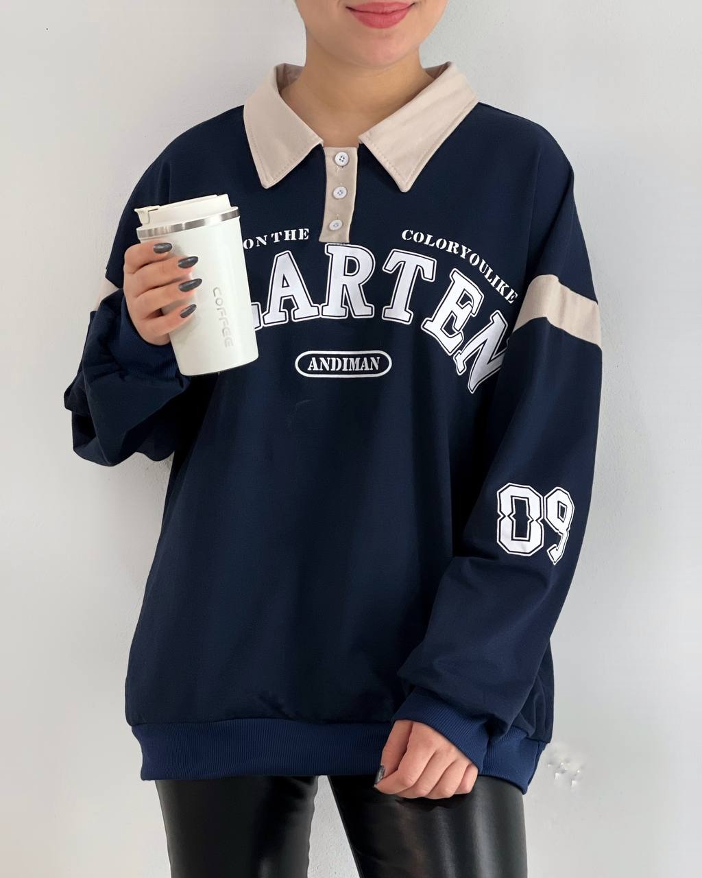 بلوز دورس یقه دار کد 4142