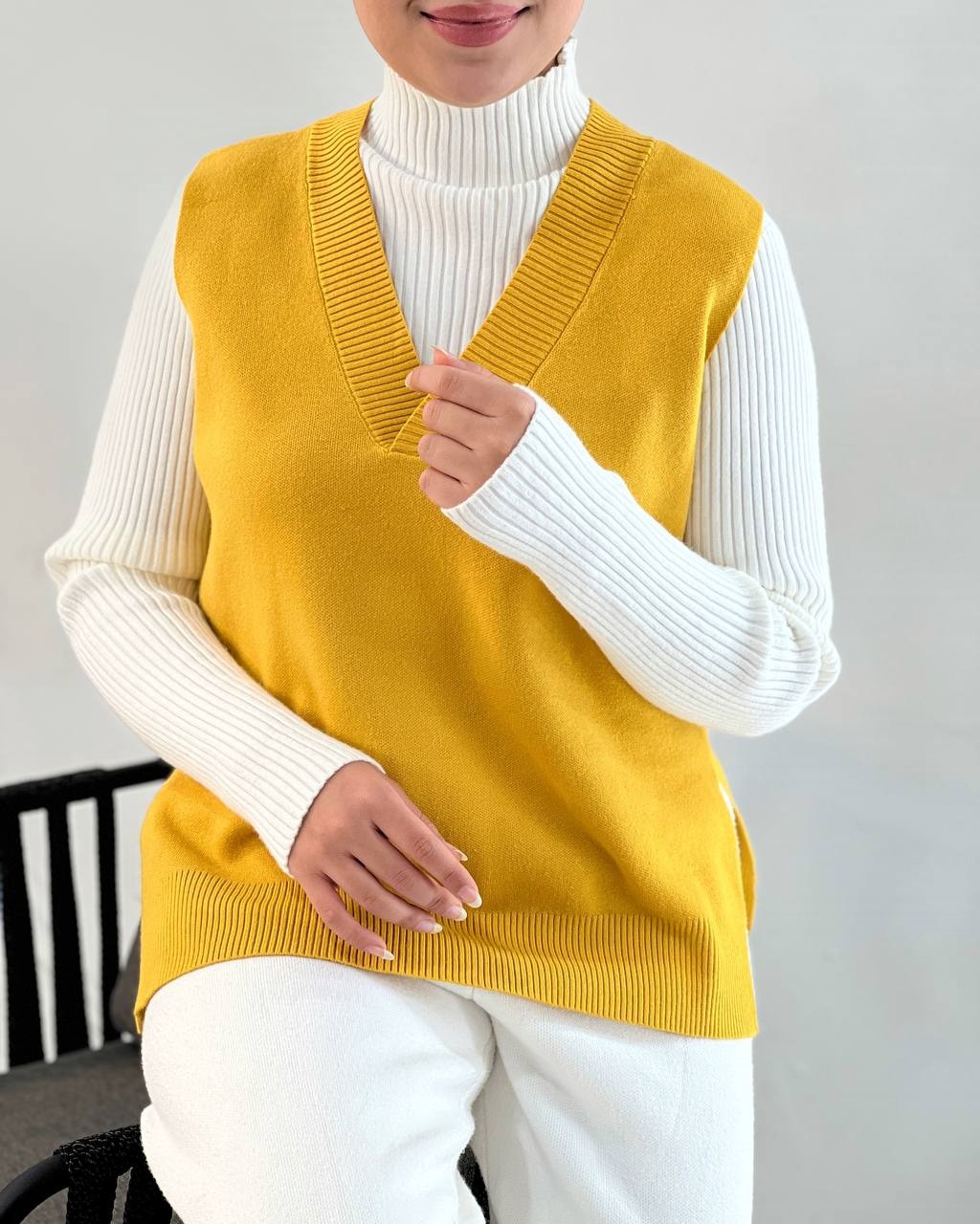 جلیقه بافت 6 رنگ کد 4143