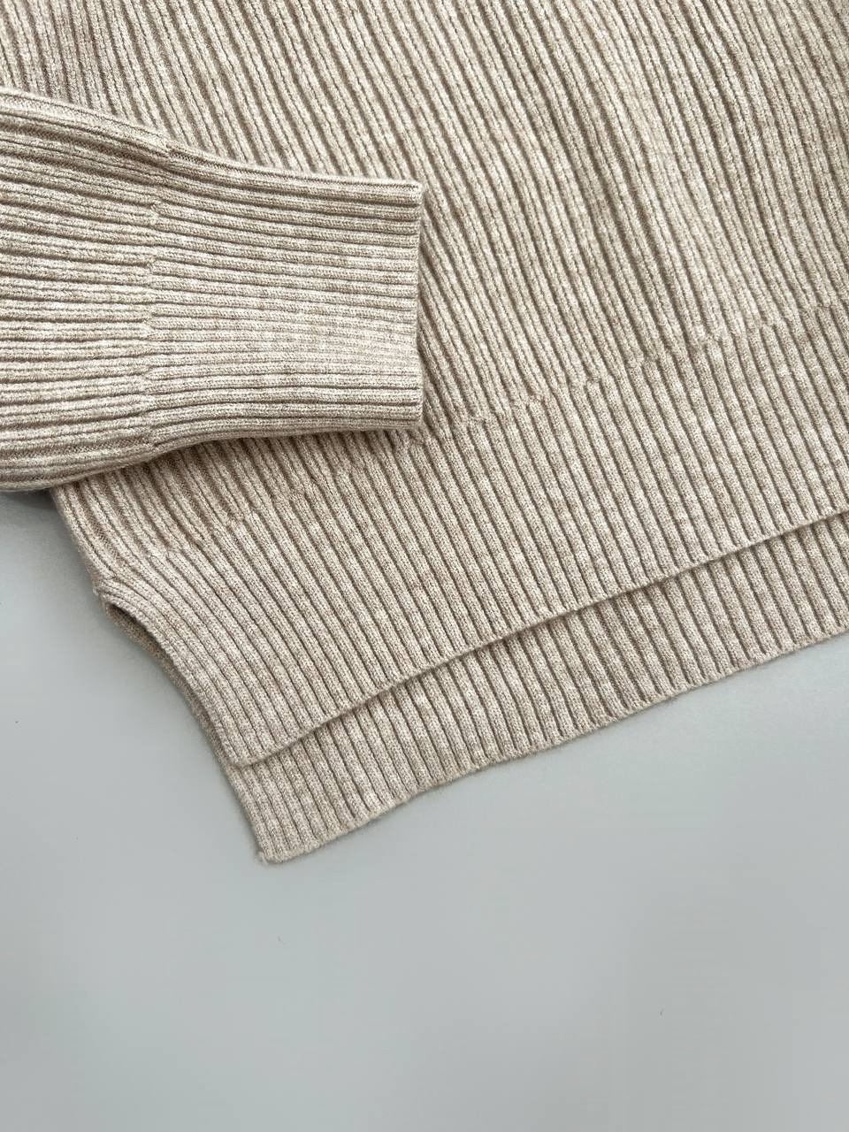 پلیور بافت نما جیب گرم بالا کد 4144