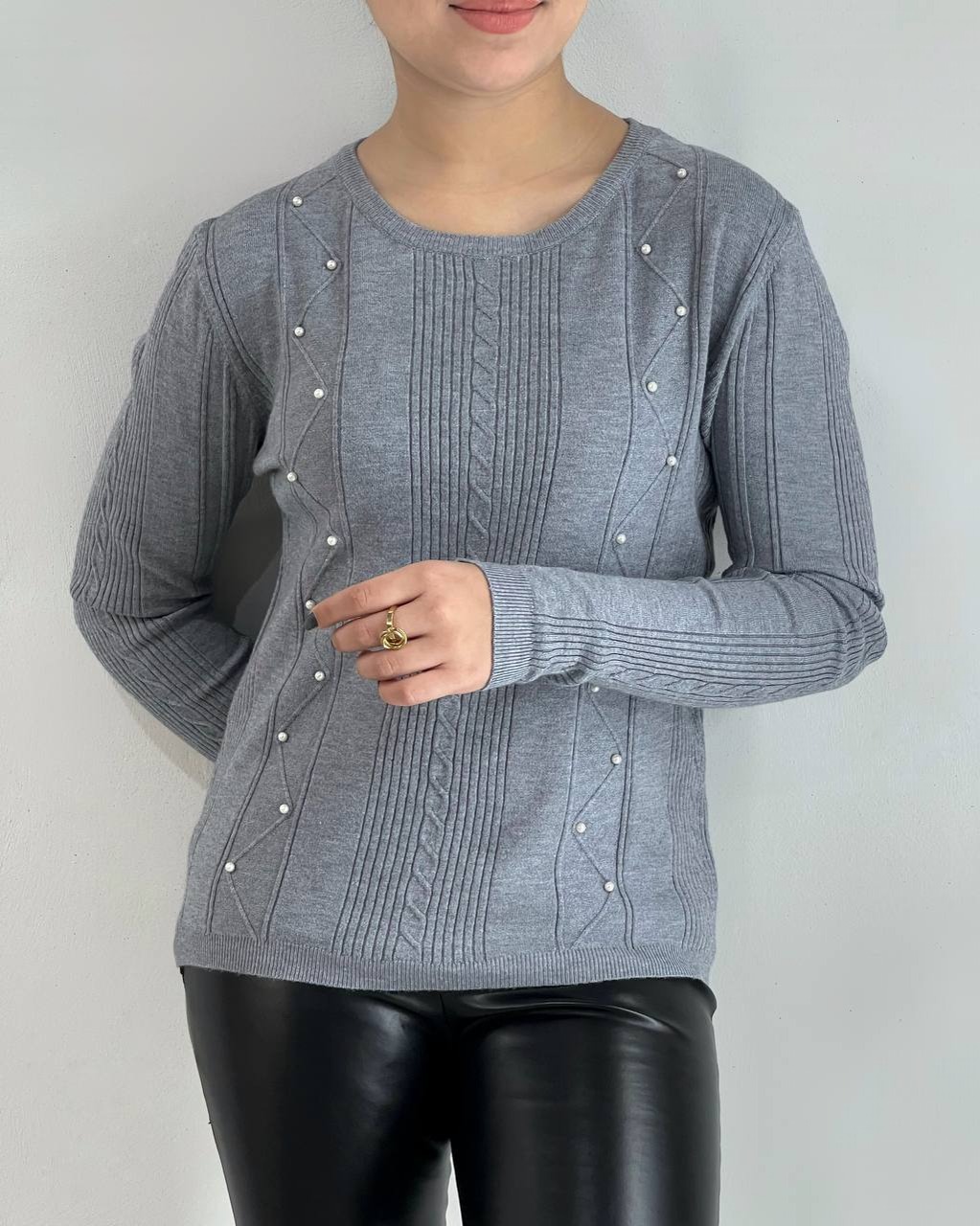 پلیور بافت گپ مروارید کد 4148
