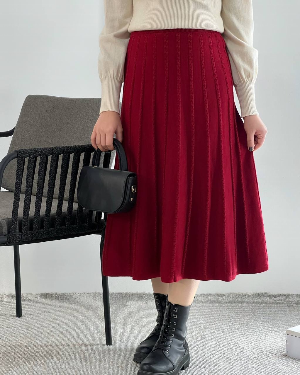 دامن بافت میدی کد 4150