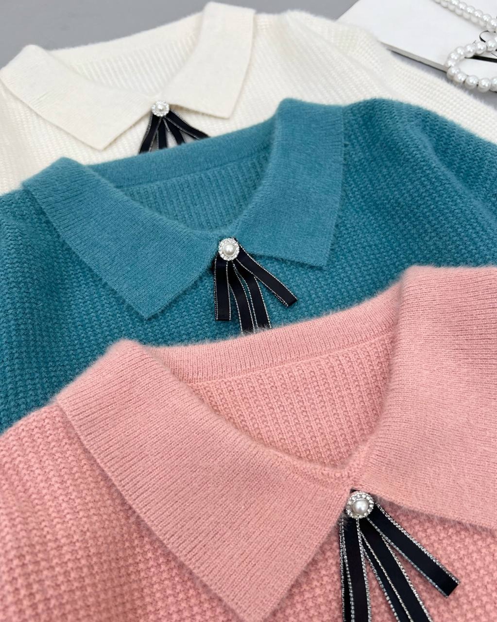 پلیور بافت موهر گرم بالا کد 4151