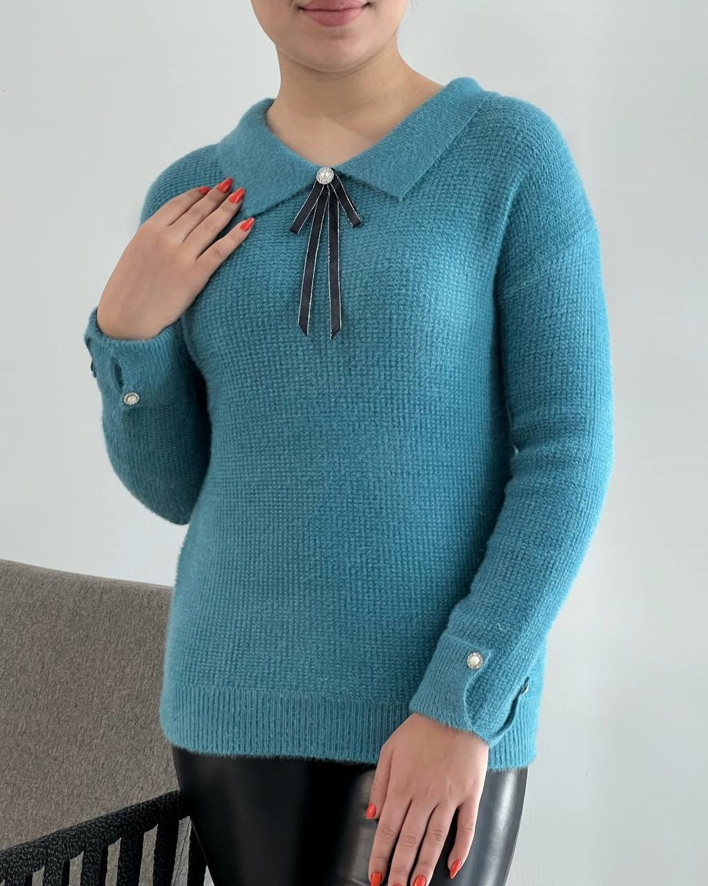 پلیور بافت موهر گرم بالا کد 4151