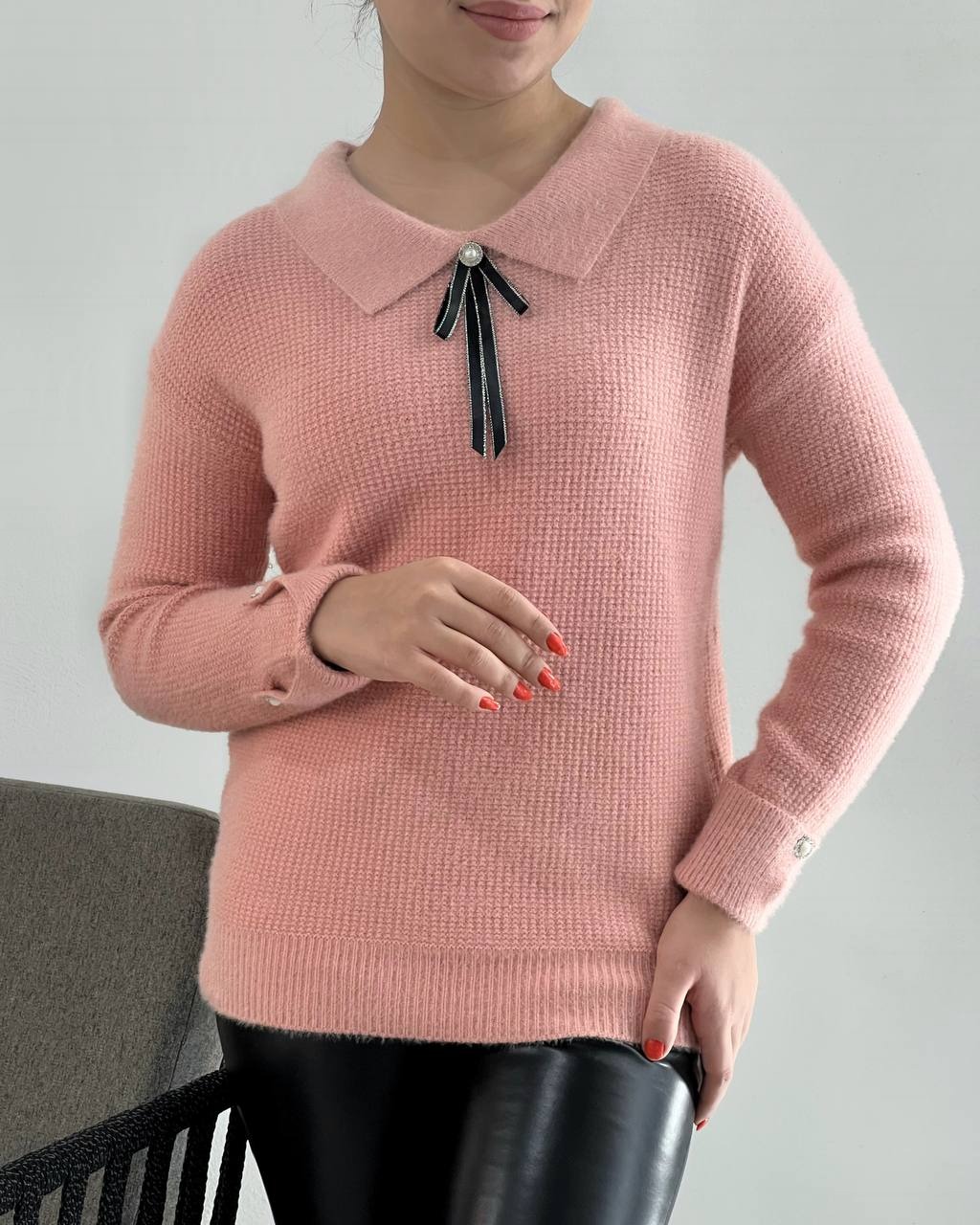 پلیور بافت موهر گرم بالا کد 4151