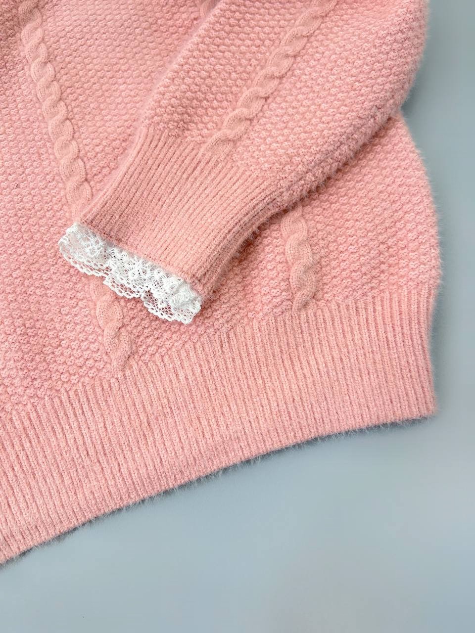 پلیور بافت موهر دورنگ کد 4153