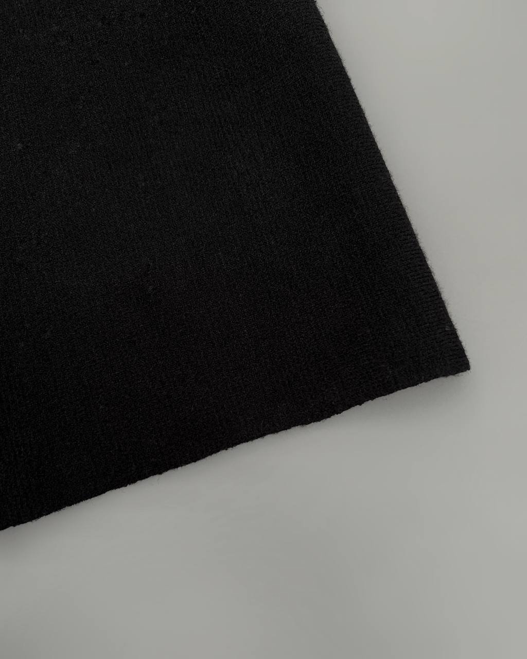 شلوار بافت مشکی با فاق بلند کد 4154