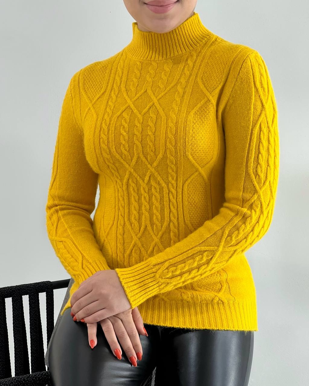 پلیور بافت زنجیری 6 رنگ کد 4156