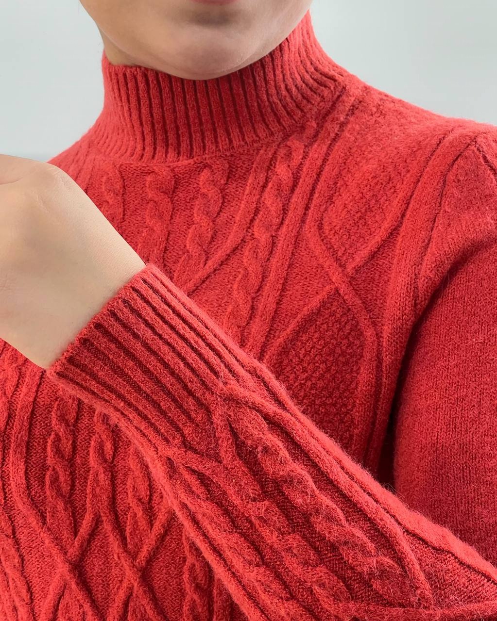 پلیور بافت زنجیری 6 رنگ کد 4156