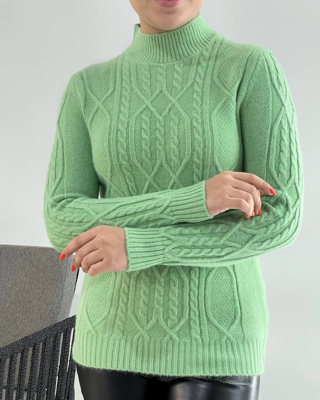 پلیور بافت زنجیری 6 رنگ کد 4156