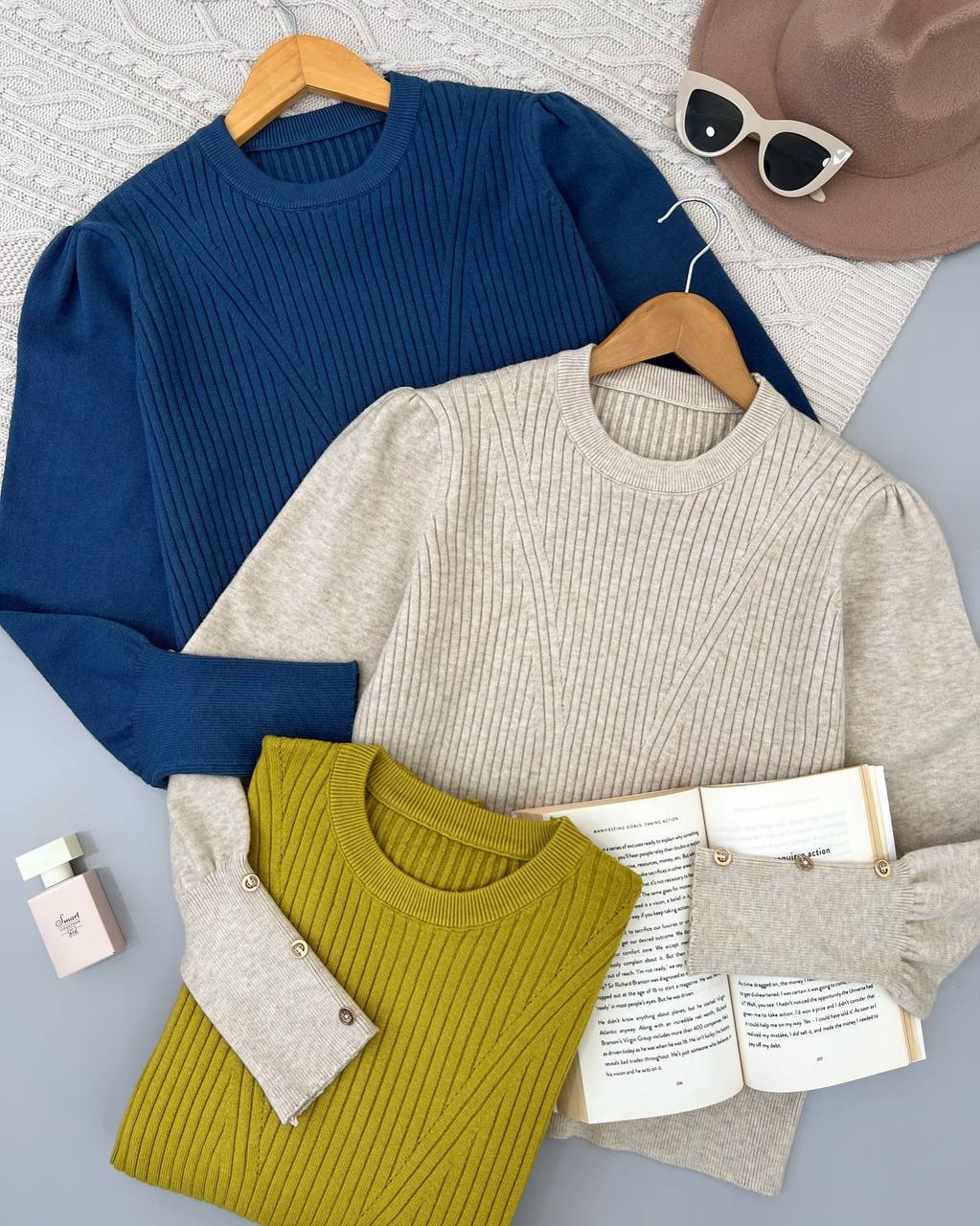 پلیور بافت آستین مچی کد 4157