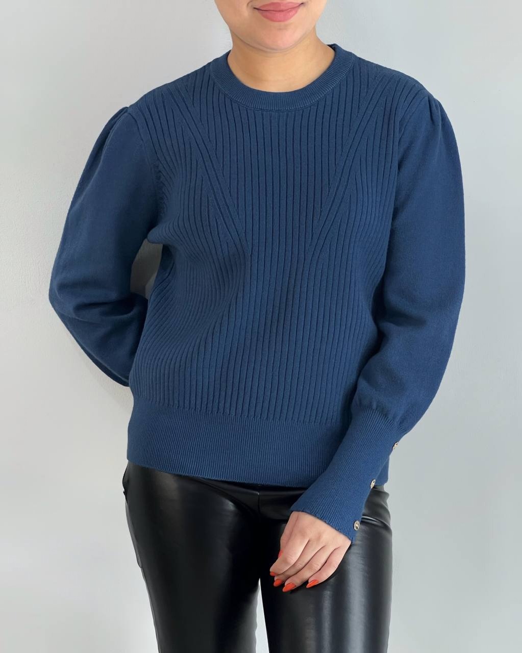 پلیور بافت آستین مچی کد 4157