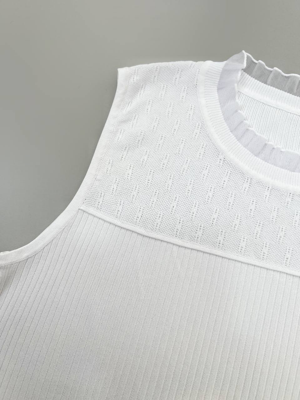 تاپ بافت یقه چین کد 4159