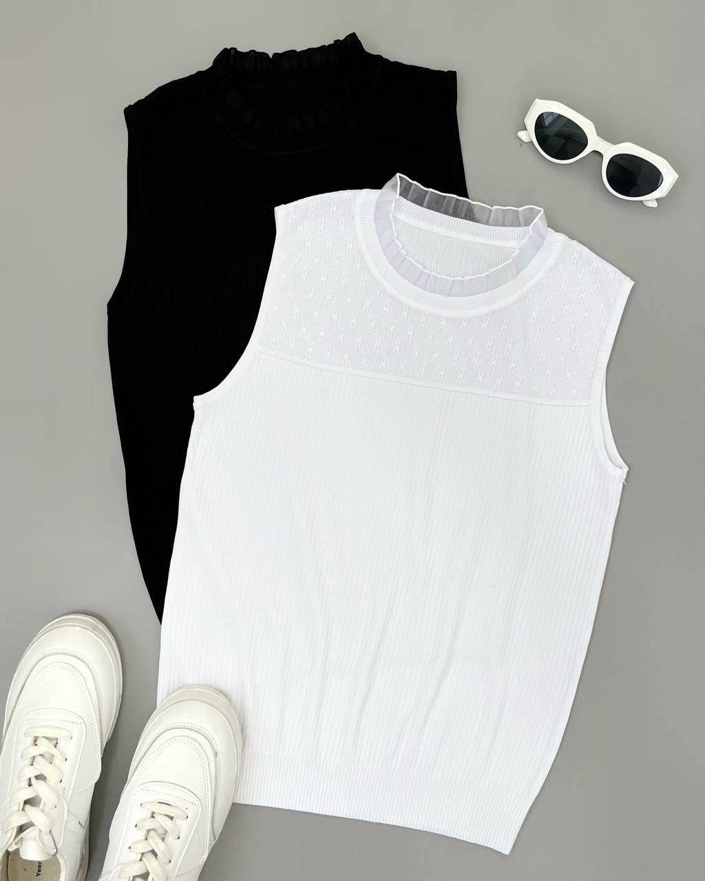 تاپ بافت یقه چین کد 4159