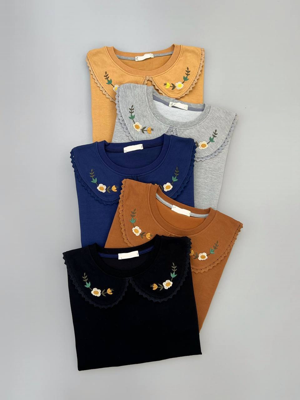 بلوز یقه گلدوزی آستین پف کد 4165