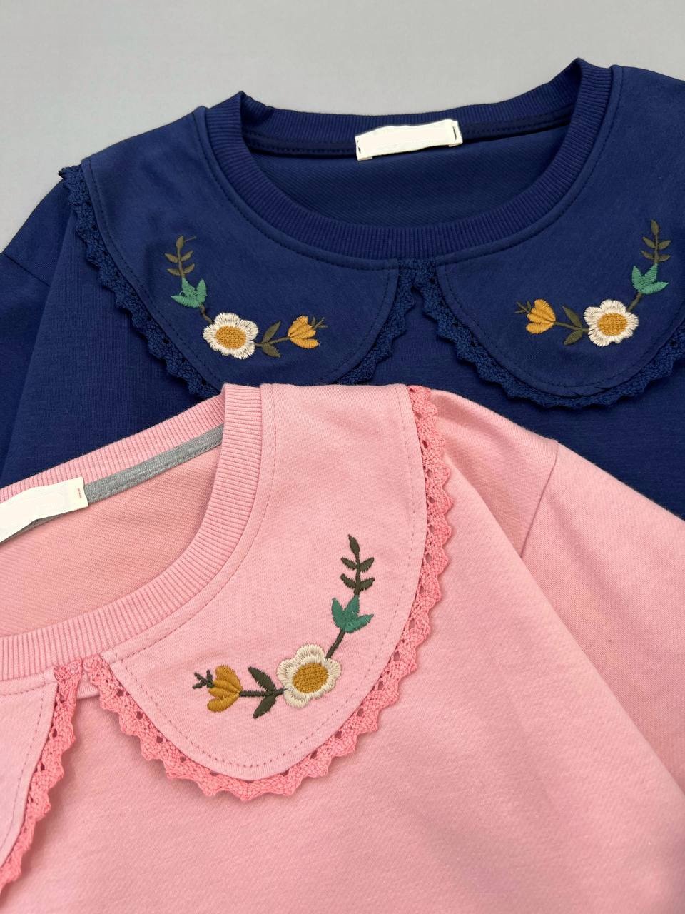 بلوز یقه گلدوزی آستین پف کد 4165