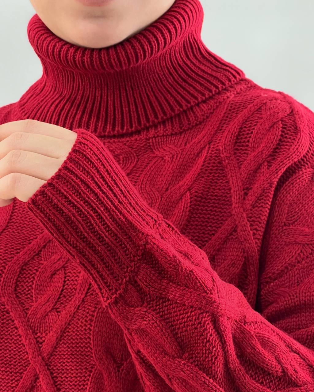 پیراهن بافت بلند جیب دار کد 4168