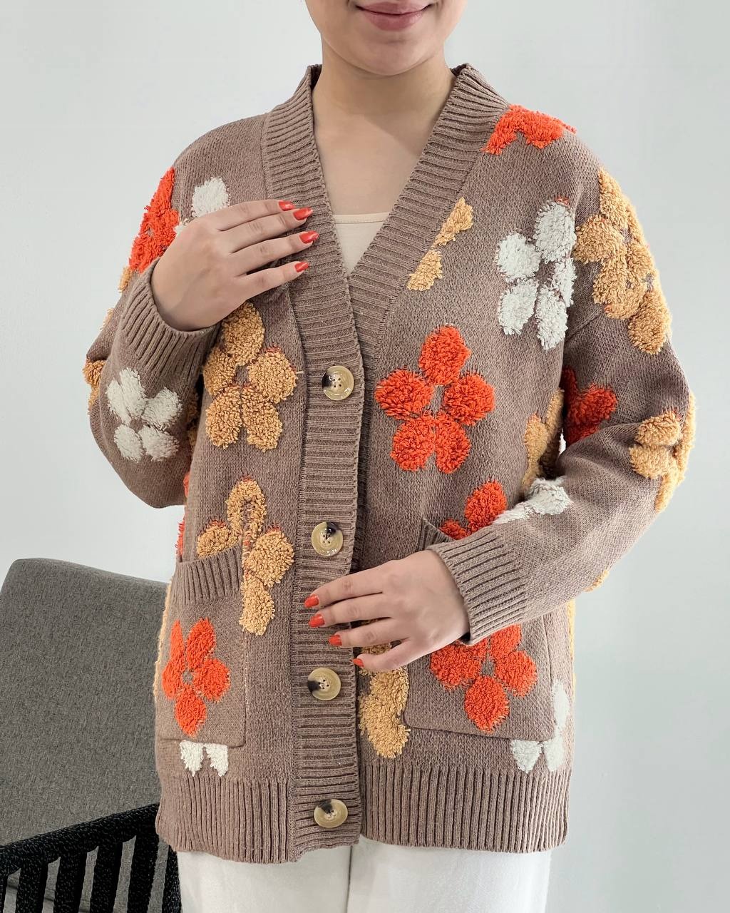 رویی بافت جلو دکمه کد 4169