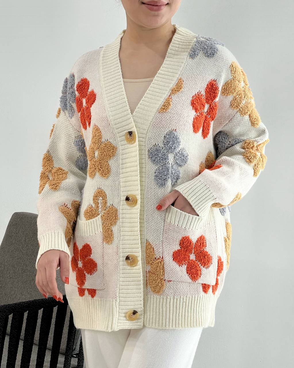 رویی بافت جلو دکمه کد 4169