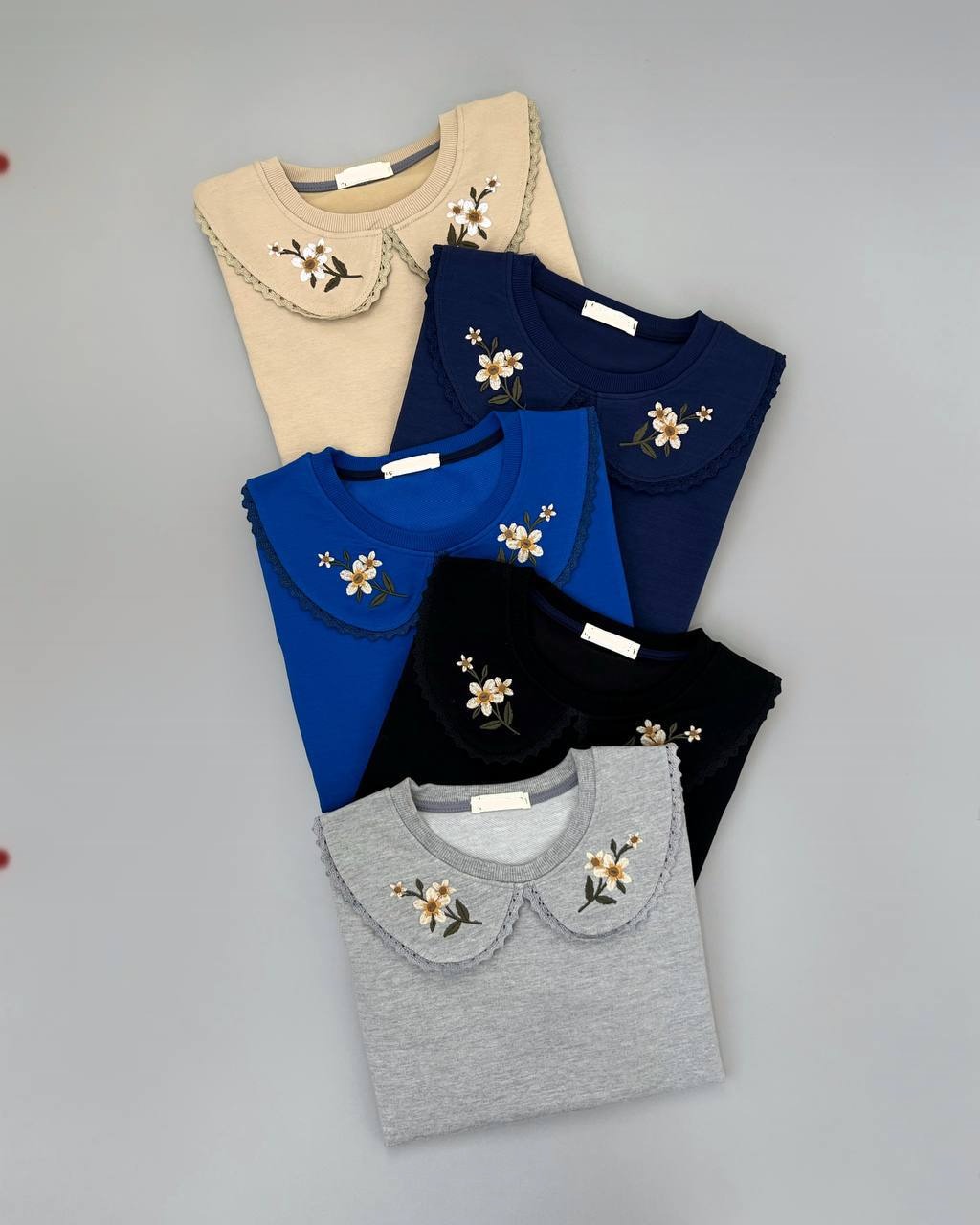 بلوز یقه گلدوزی آستین پف کد 4170