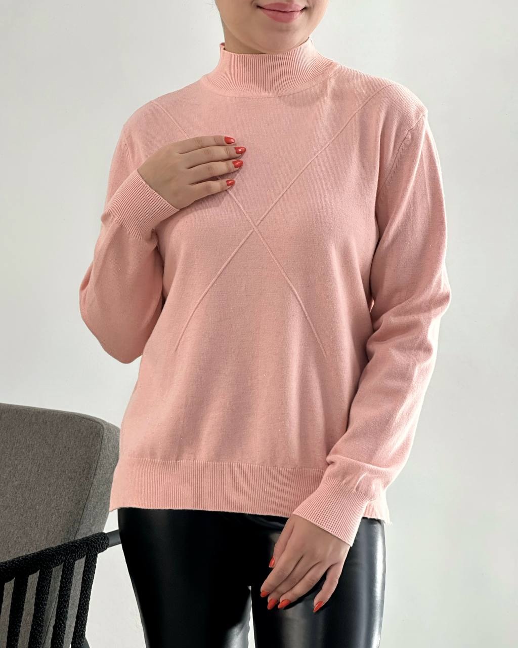 پلیور بافت شاین دار کد 4172